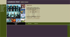 Desktop Screenshot of lansdownehotel.com