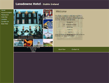 Tablet Screenshot of lansdownehotel.com